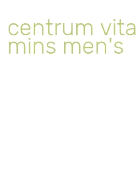 centrum vitamins men's
