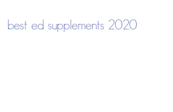 best ed supplements 2020